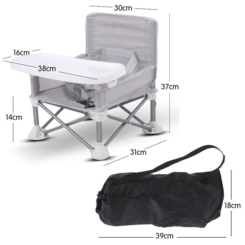 Compact Folding Baby Chair With Table For Travel Camping And Outdoor Use