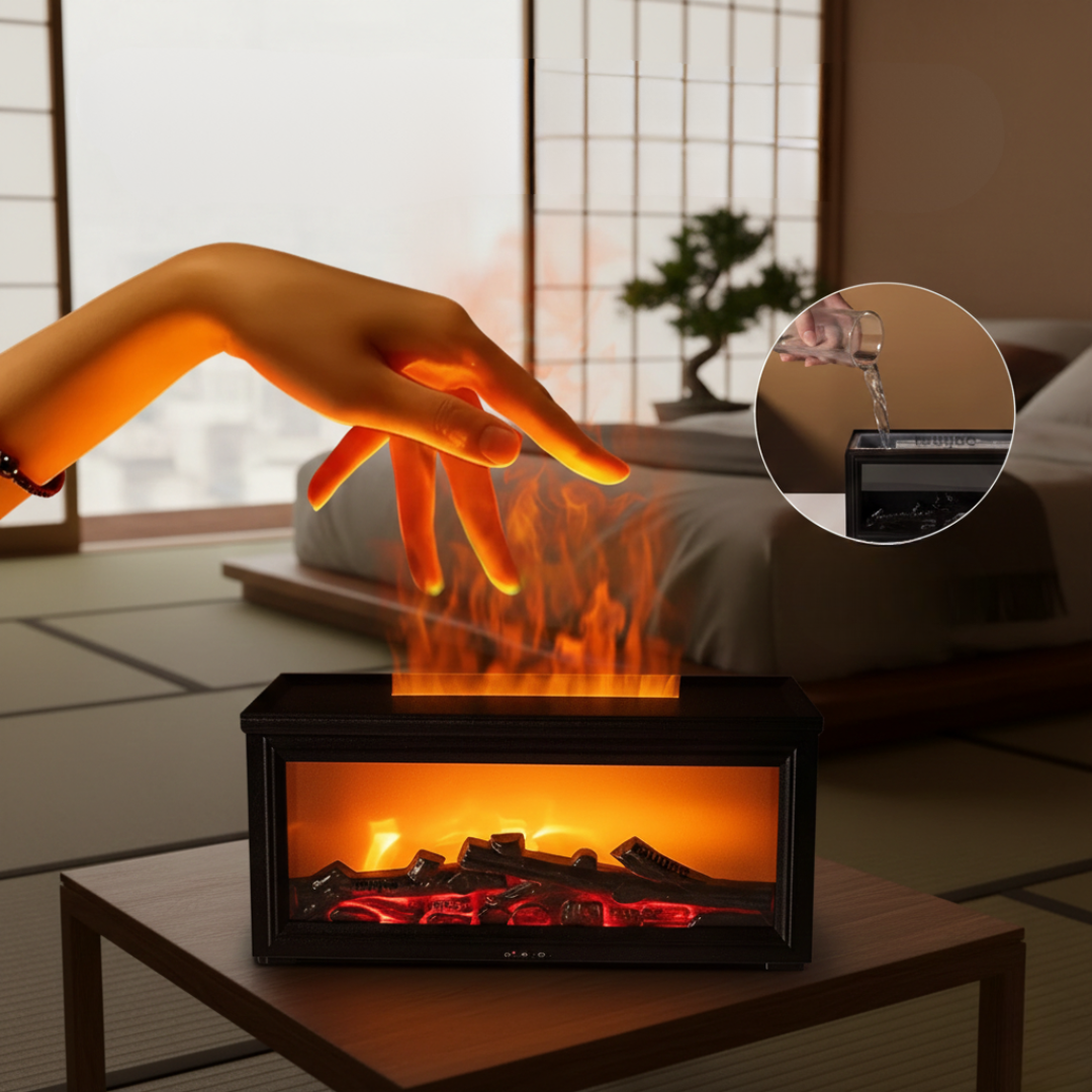 Flame Mist 2-In-1 Aroma Humidifier And Diffuser For Daily Home Use