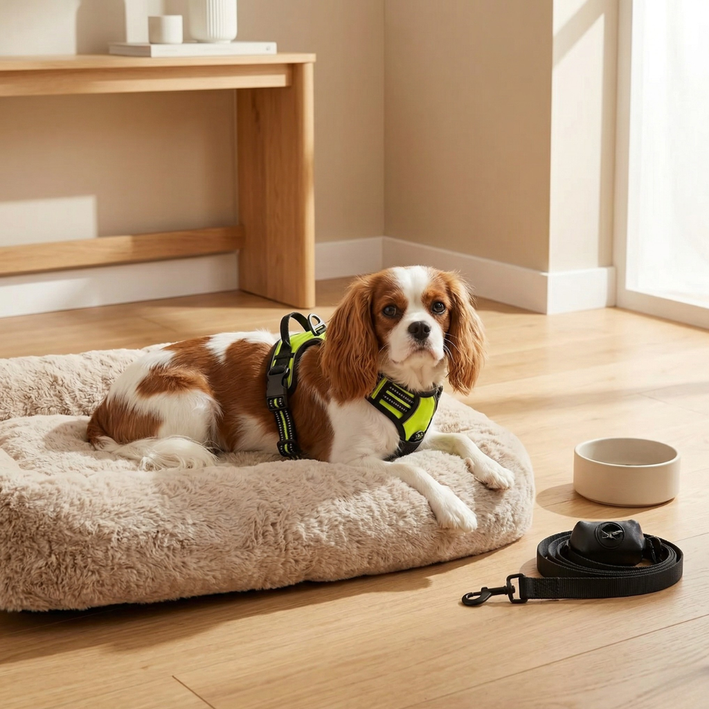 Harness and Collar Set for Small to Medium Dogs and Puppies