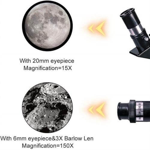 Entdecken Sie mühelos die Sterne – Professionelles Teleskop mit Stativ und 150-fachem Zoom zur Mondbeobachtung