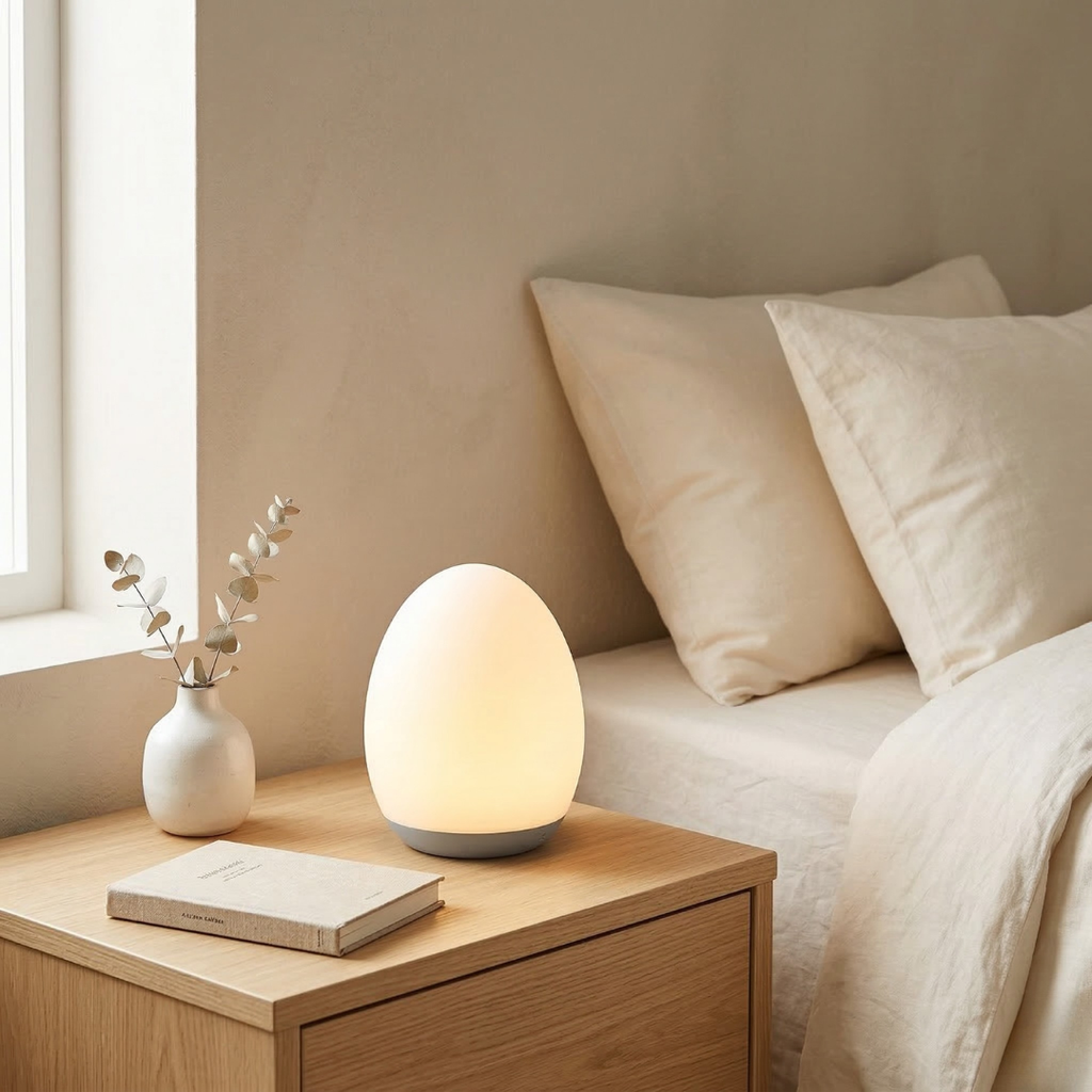 Lampada da comodino con LED ricaricabile per un uso facile