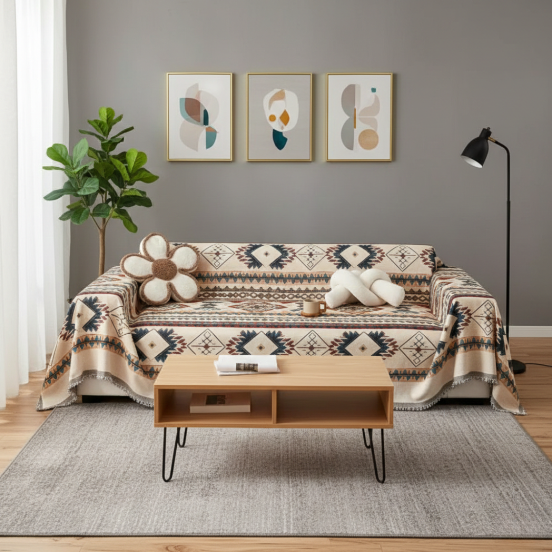 Premium Chenille-Stoff Sofaüberzug für den täglichen Gebrauch