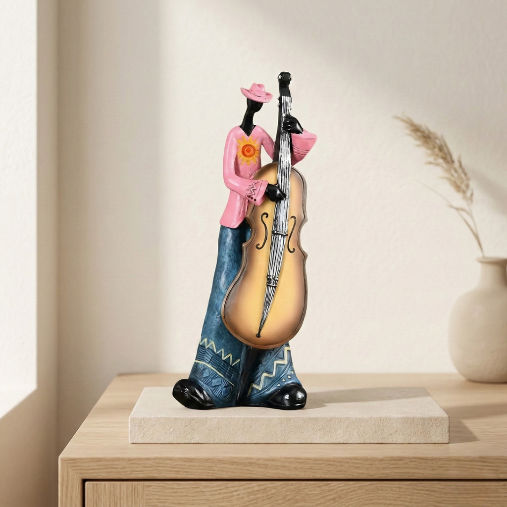 Jazz Musical Band Resin Figurine Elegant Art Sculpture For Music Lovers