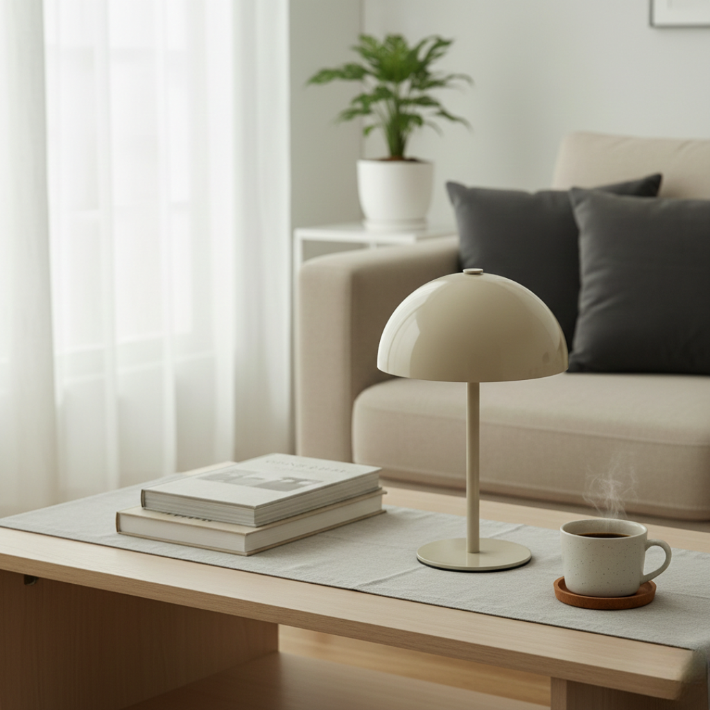 Ledningsfri LED-skrivebordslampe med genopladeligt batteri til fleksibel, moderne belysning | compagnien
