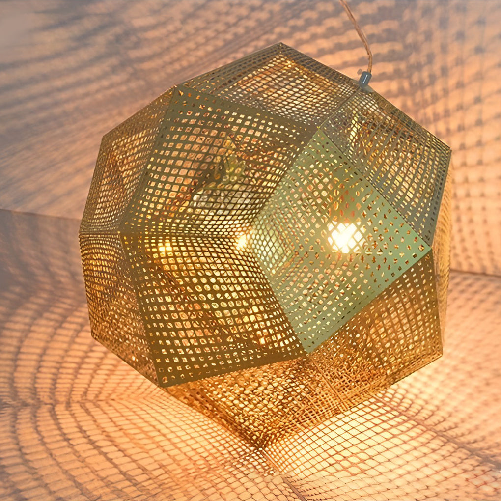 LichtDesign geometrikus kerek függeszték tartós fém otthonhoz