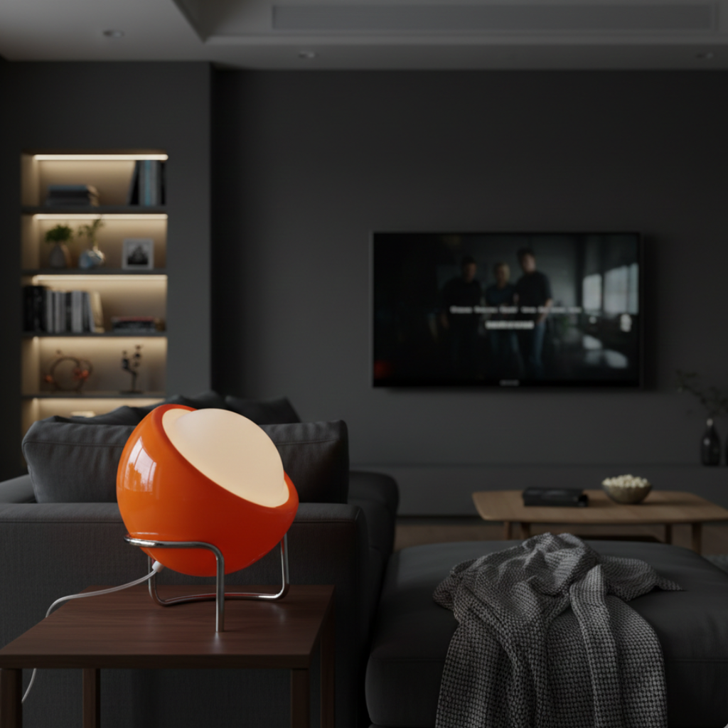 Stolní lampa s béžovým skleněným stínidlem pro elegantní domácí dekoraci do interiéru