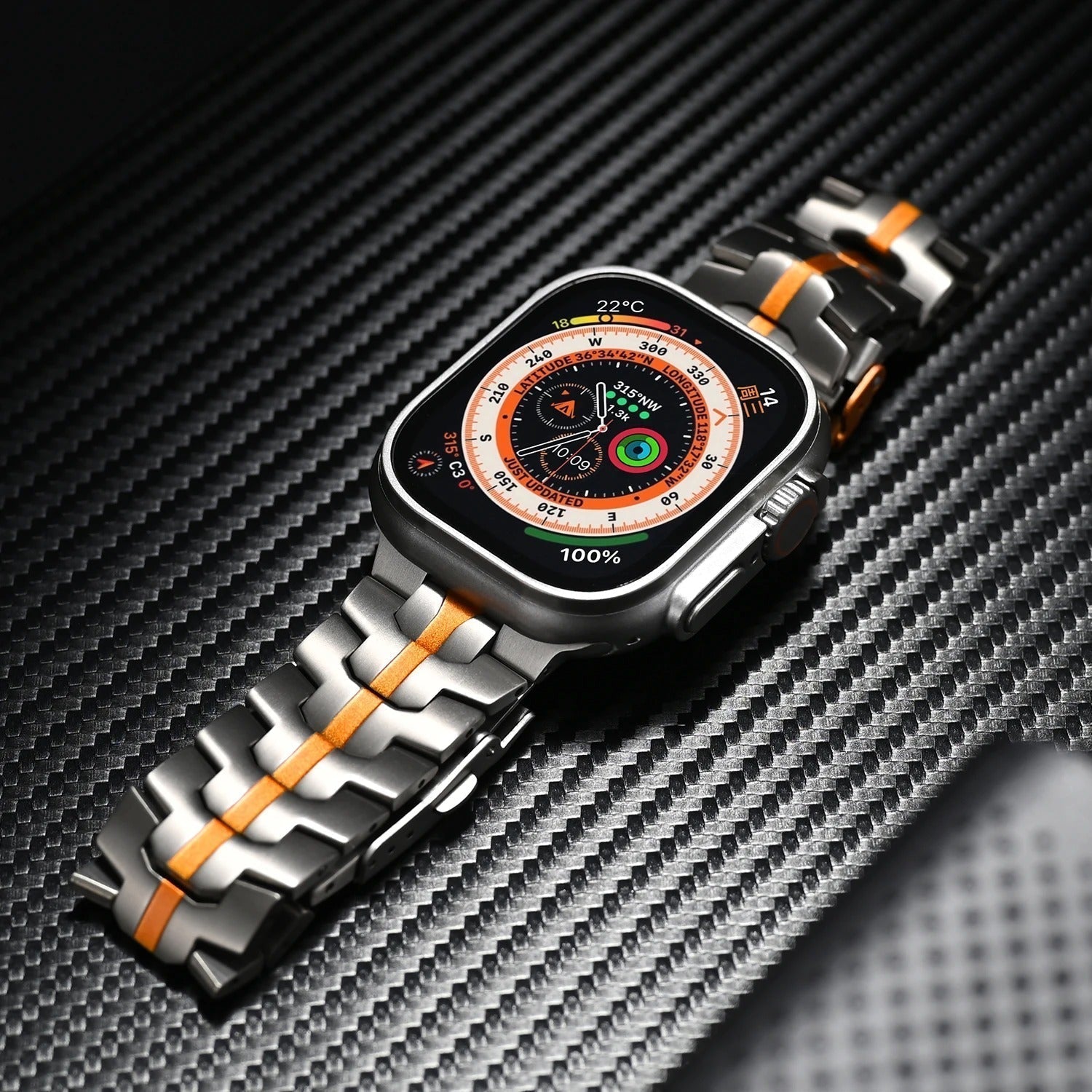 Keith Lane | Luxusní titanový řemínek pro Apple Watch