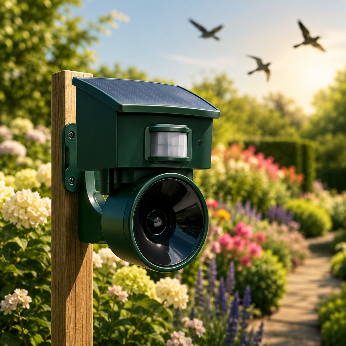 BIRDGUARD SENSOR Pohybem aktivovaný odpuzovač ptáků pro venkovní prostory