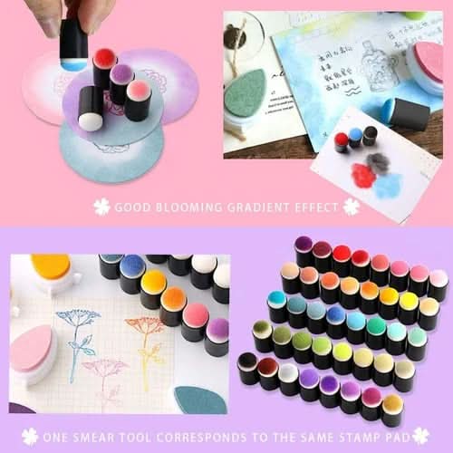 Kit di Pittura a Dita VividSplash per Bambini, 20 Colori Vivaci, Timbri e Righelli