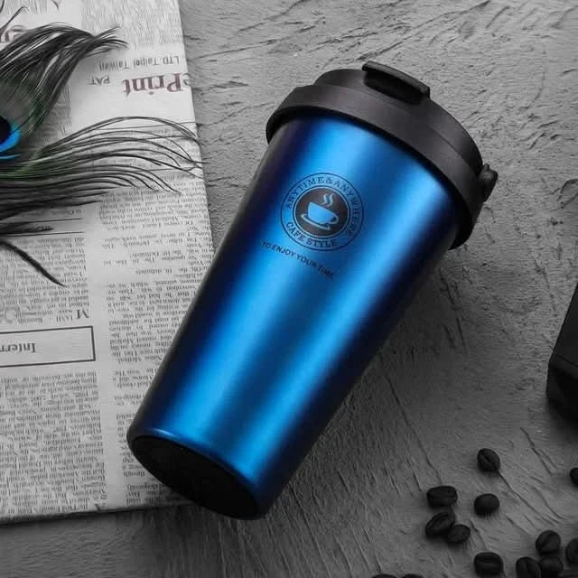 Borraccia da Viaggio Isolata Premium AeroSip 500 Ml Mantiene le Bevande Calde o Fredde per Viaggiatori