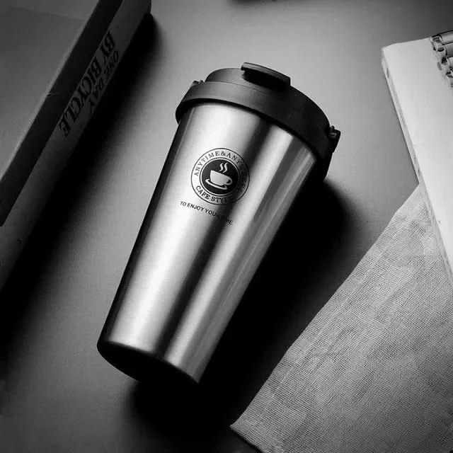 Borraccia da Viaggio Isolata Premium AeroSip 500 Ml Mantiene le Bevande Calde o Fredde per Viaggiatori