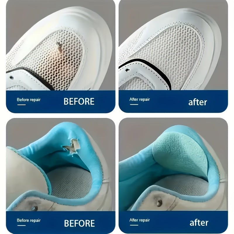 Parche de reparación FLEXISHOE para partes superiores y tacones de zapatos, solución fácil