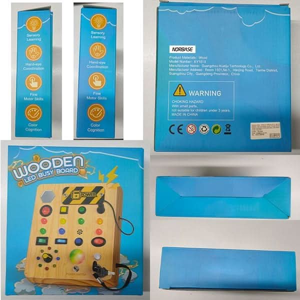 BrightNest Montessori Busy Board Musical Learning Toy For Toddlers Ages 1 Year And Up