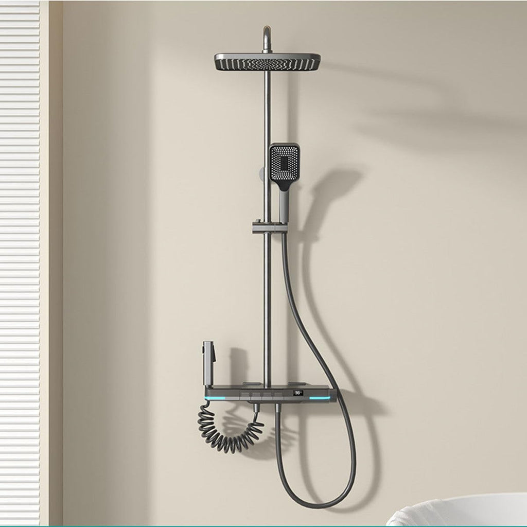 Termostatisk brusesystem med digitalt display