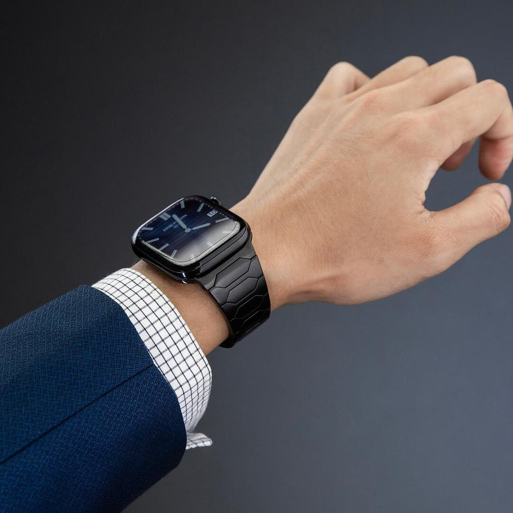 Apple Watch metalrem med diskret luksusstil til formelle lejligheder