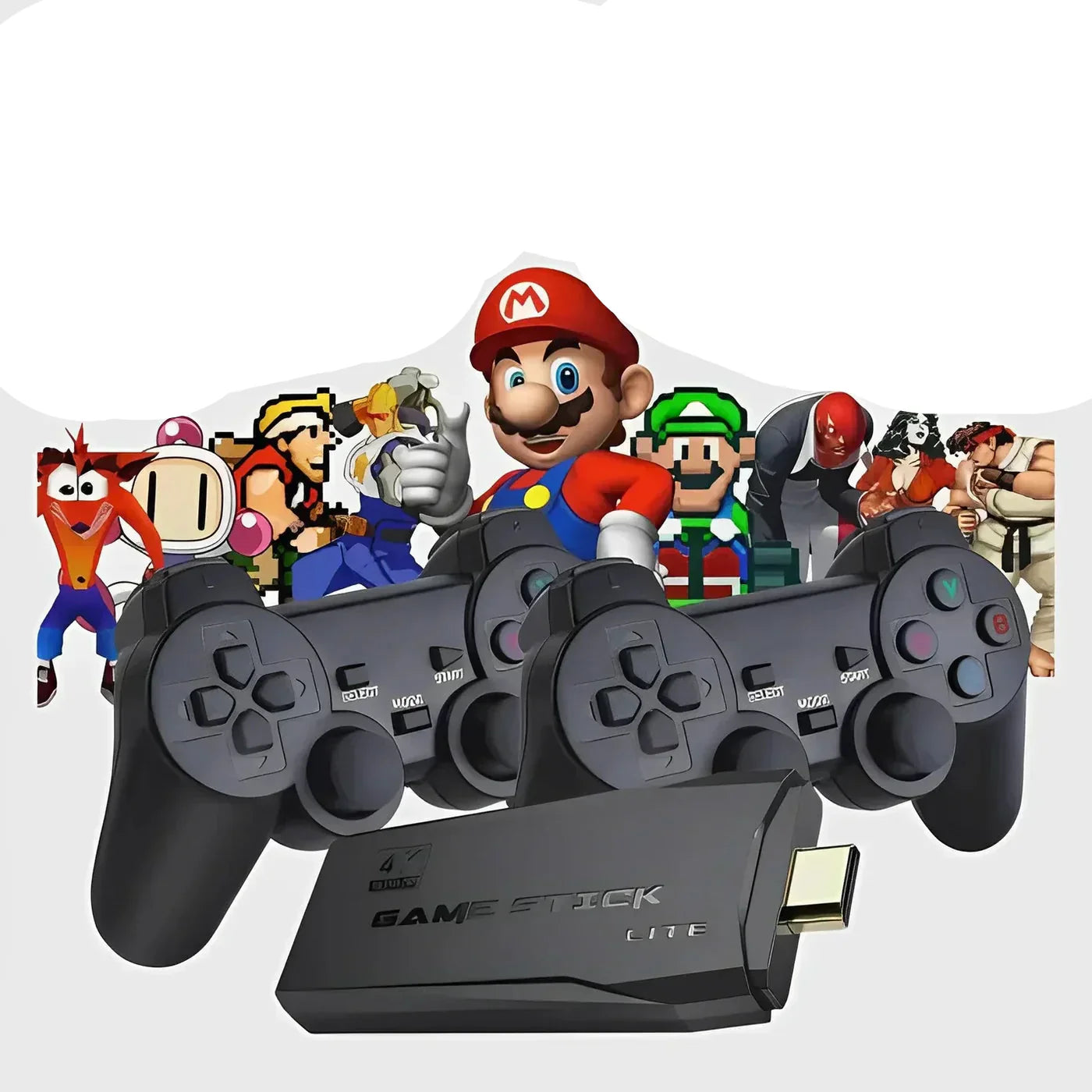PixelDrive 64GB: Originál se 2 ovladači – Více než 20 000 her od Maria po Pokémony