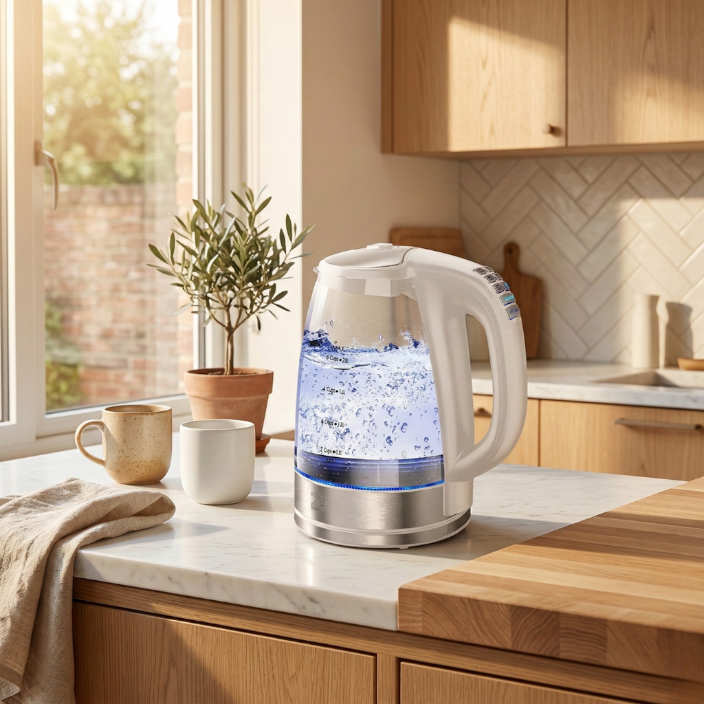 DEVISIB 2.0L Electric Glass Kettle With Temperature Control