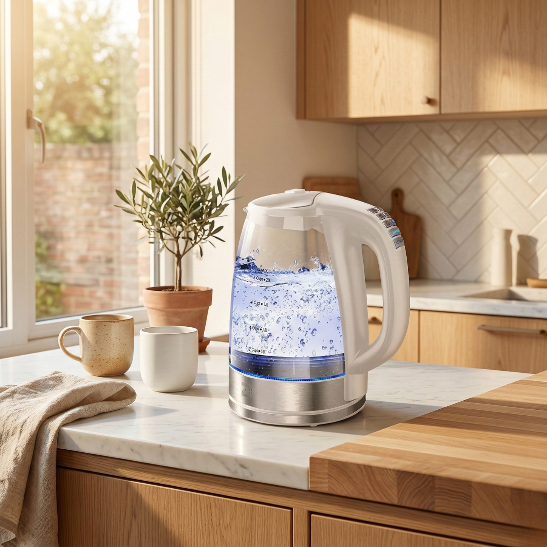 DEVISIB 2.0L Electric Glass Kettle With Temperature Control