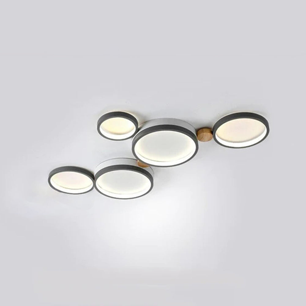 AstraLuma Ceiling Lamp With White And Gray Metal Finish