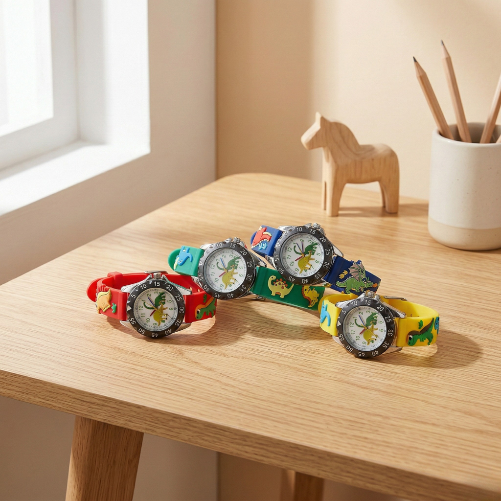 Kids Cartoon Dinosaur Wristwatch Quartz Watch For Kids