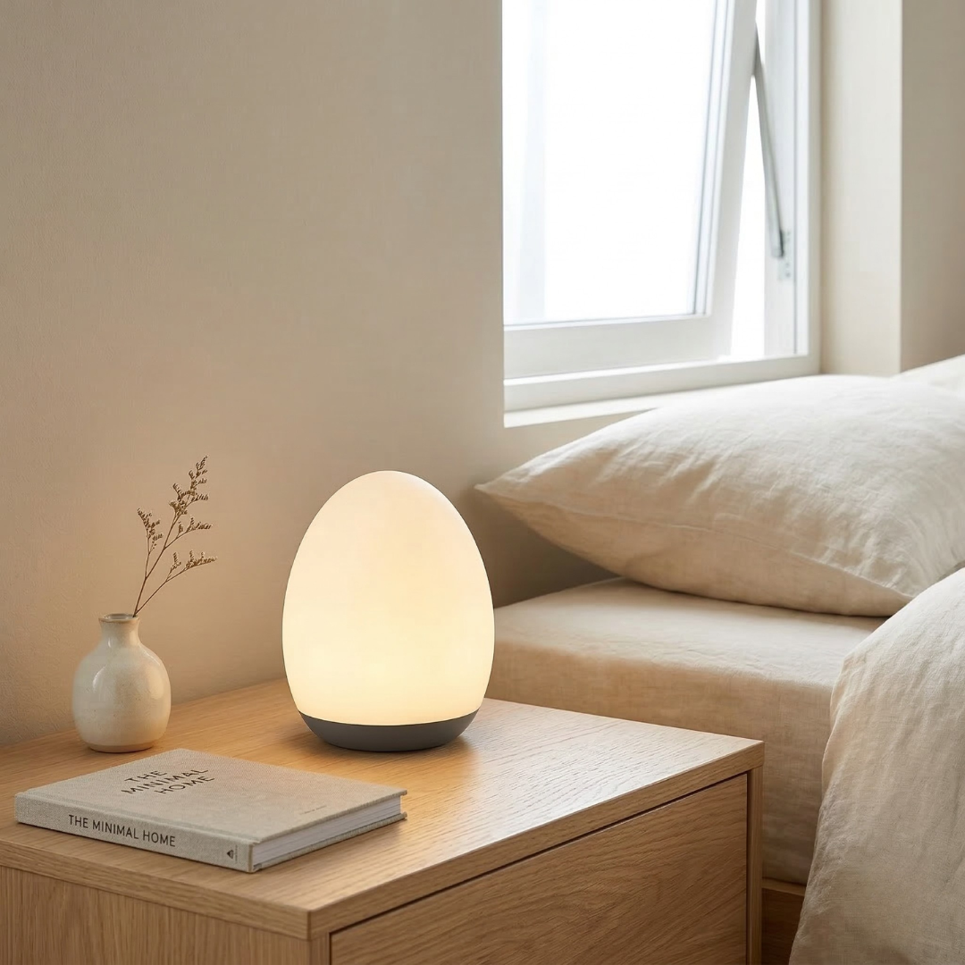 Lampada da comodino con LED ricaricabile per un uso facile