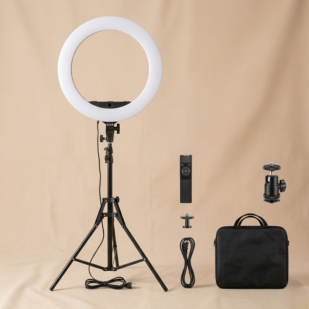 ProLite 18-Inch Circular LED Light With Tripod Stand