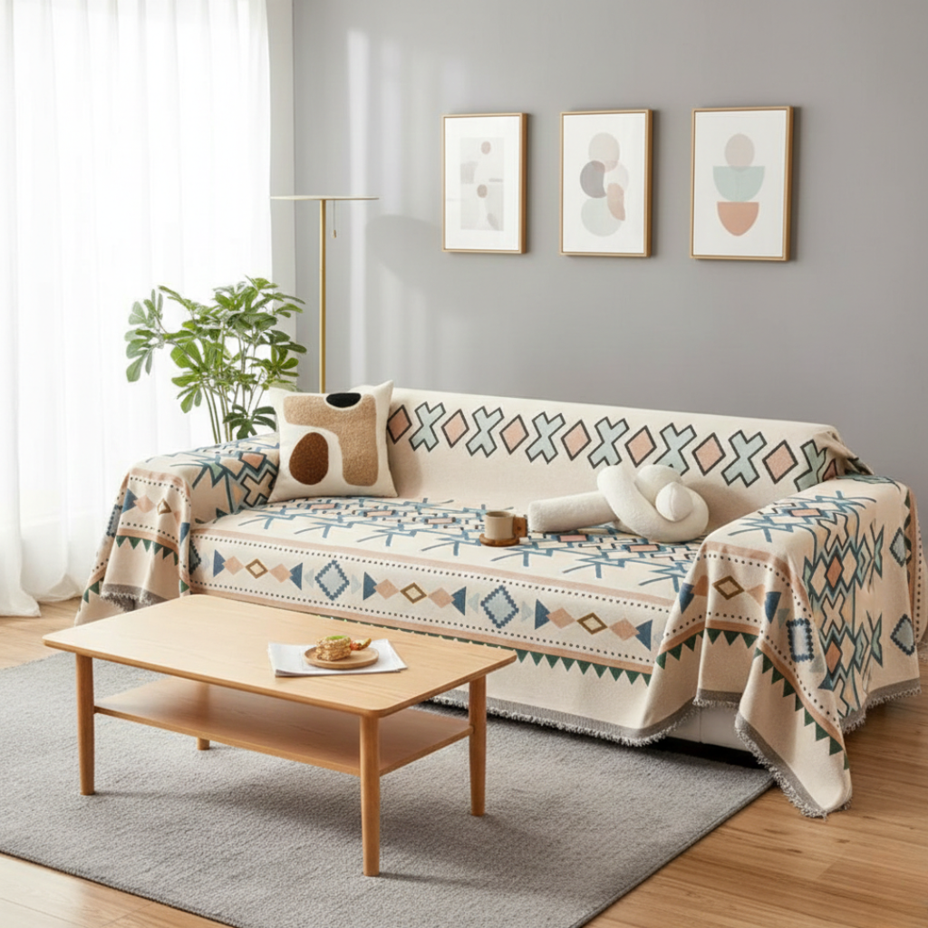 Premium Chenille-Stoff Sofaüberzug für den täglichen Gebrauch
