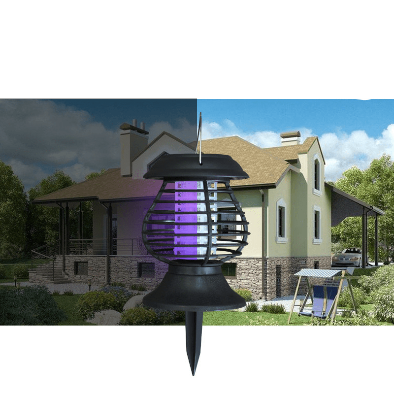 Lâmpada Solar Anti-Mosquitos LumaGuard Repelente de Insetos Infravermelho para Exterior e Jardim