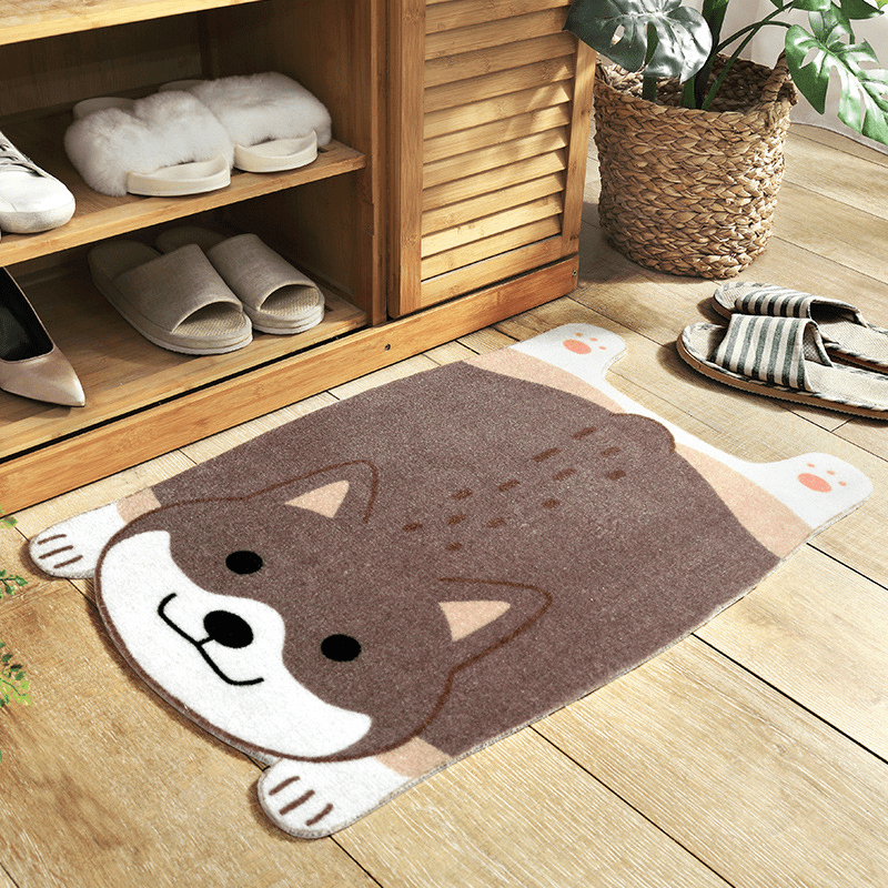 Cozy Critter csúszásmentes állatos padlószőnyeg otthonkedvelőknek, aranyos textilmintával