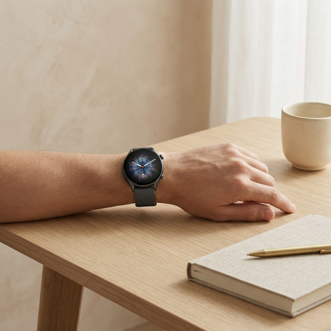 AMOLED Fitness Smartwatch With Activity Tracking And Bluetooth