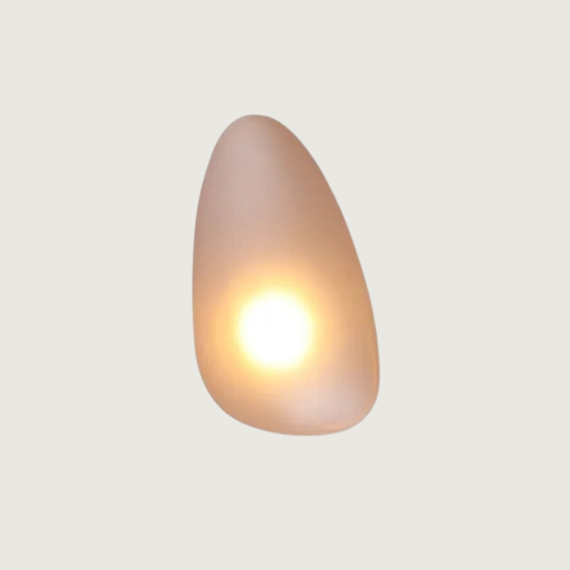 Lirena Farget Glass Vegglampe med Akryl Detaljer