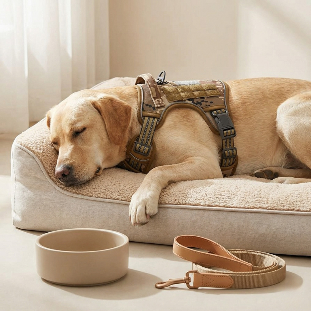 Arnés antitirones para perro para paseos y control diarios