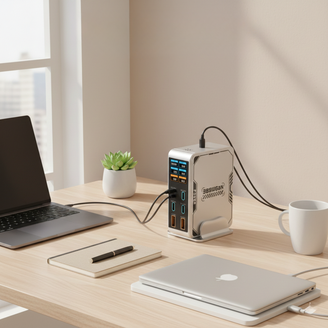 PowerHub 300W GaN Çoklu USB Portlu Şarj Cihazı Bugün