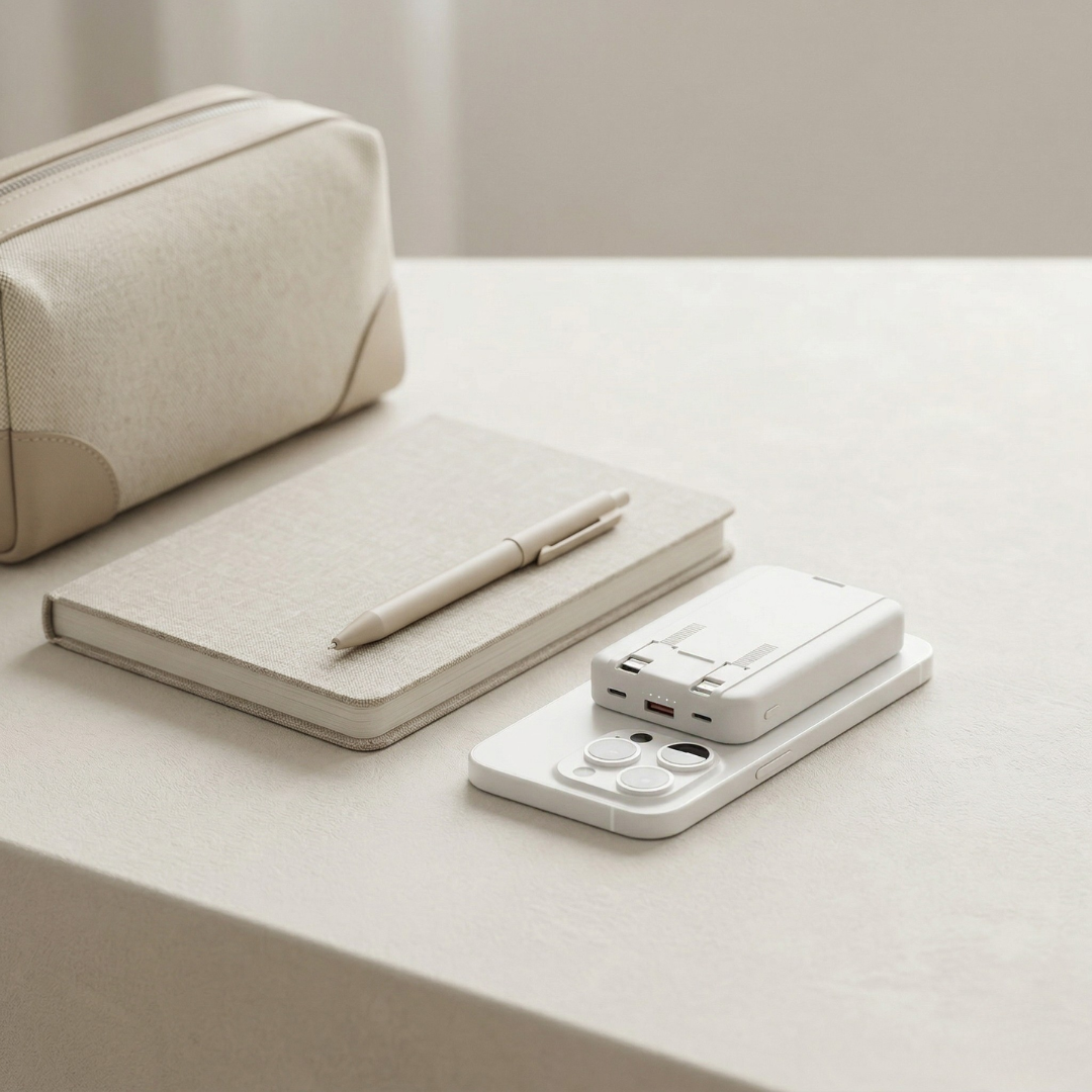 Power Bank With Magnetic Wireless Charging For On The Go