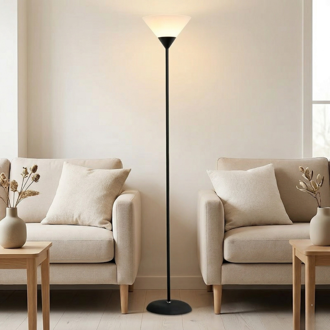Lampadaire LED contemporain avec luminosité réglable