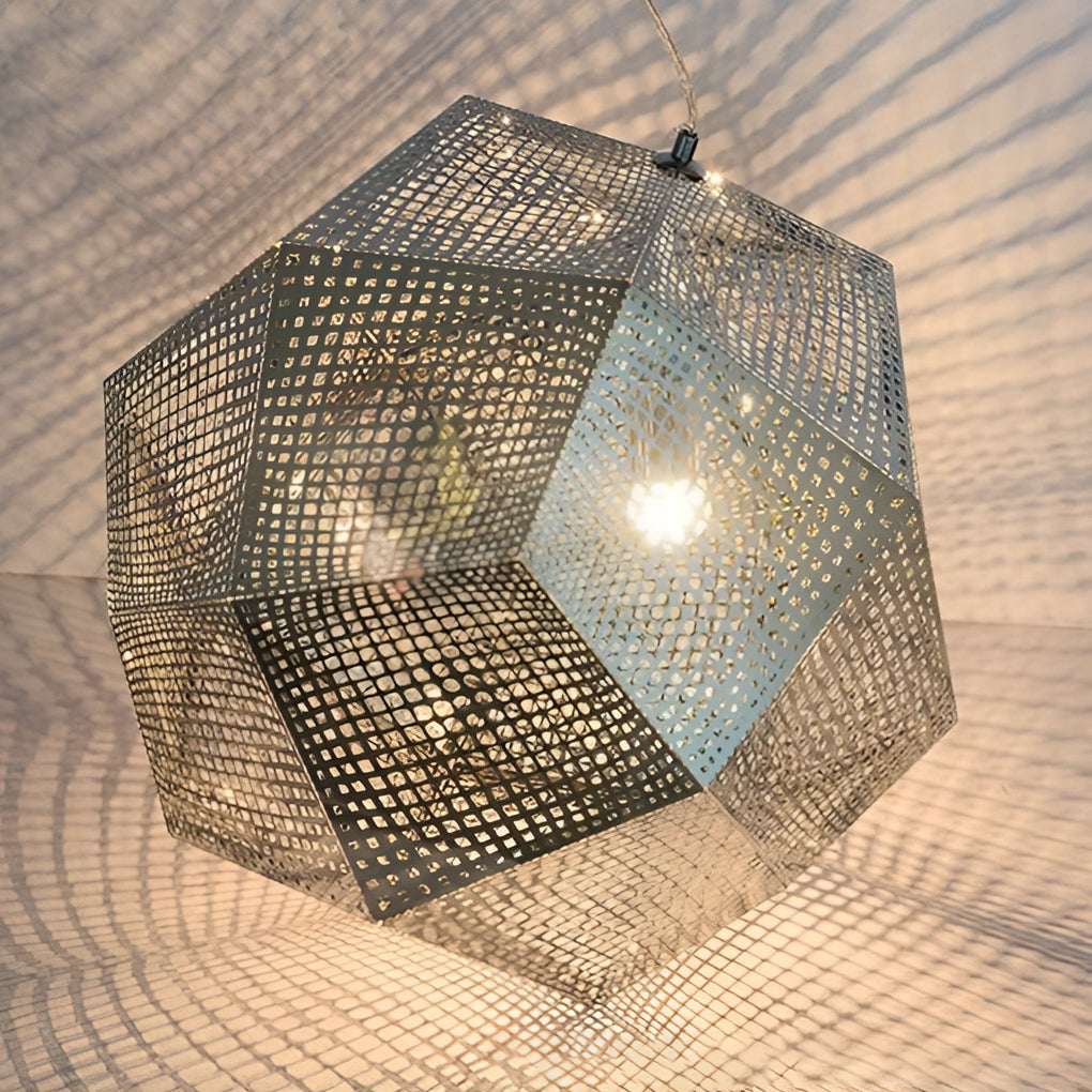 LichtDesign geometrikus kerek függeszték tartós fém otthonhoz