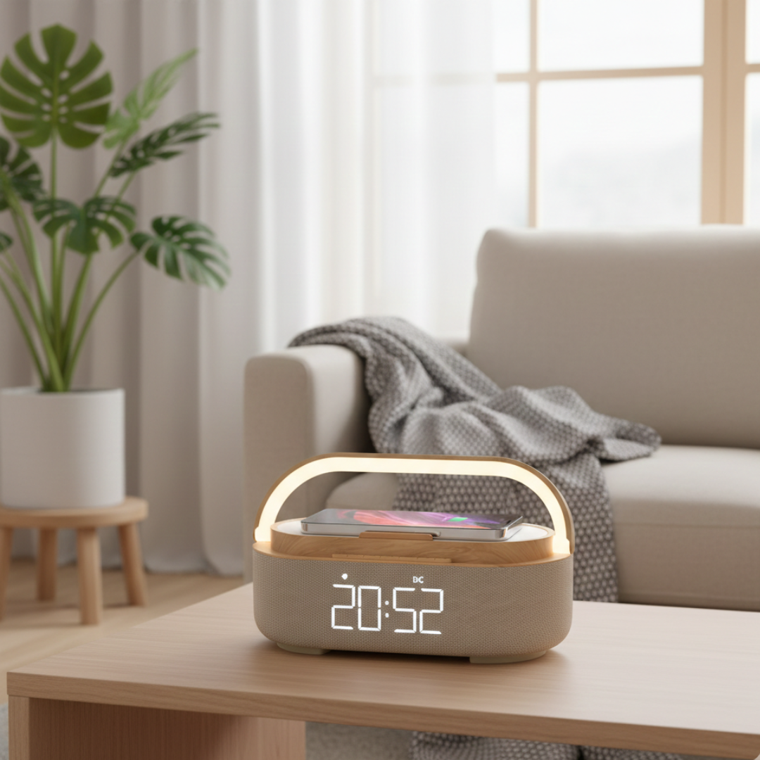 Tragbarer Bluetooth-Lautsprecher mit kabellosem Laden