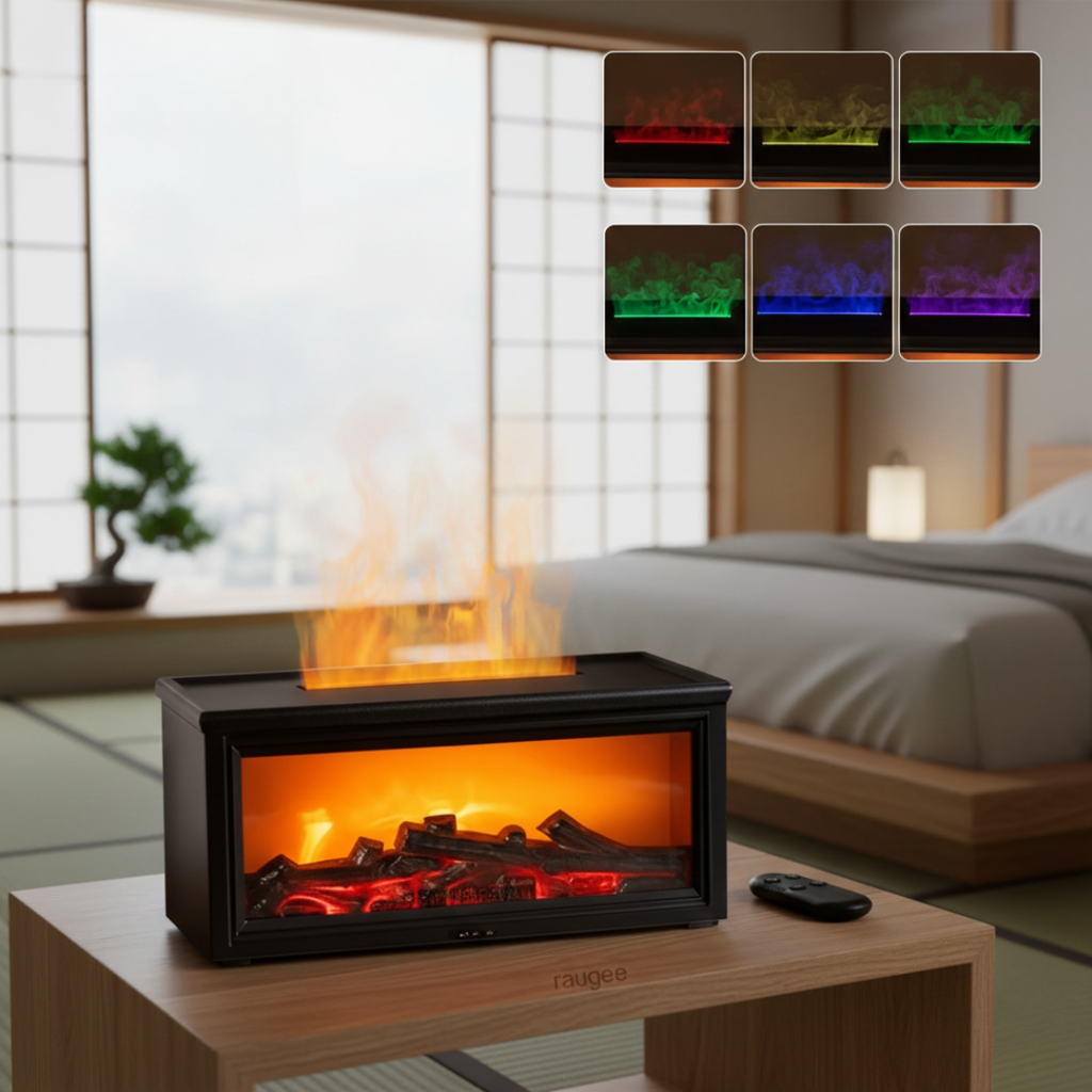 Flame Mist 2-In-1 Aroma Humidifier And Diffuser For Daily Home Use