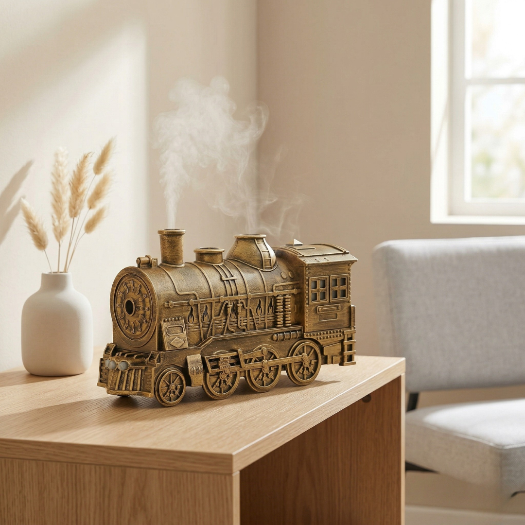 Train Shaped Humidifier With Dual Mist Outlets For Any Room
