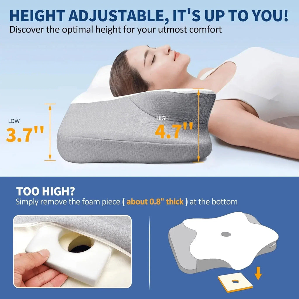 Butterfly Memory Foam Pude - Ortopædisk Smertelindrende Formet Pude