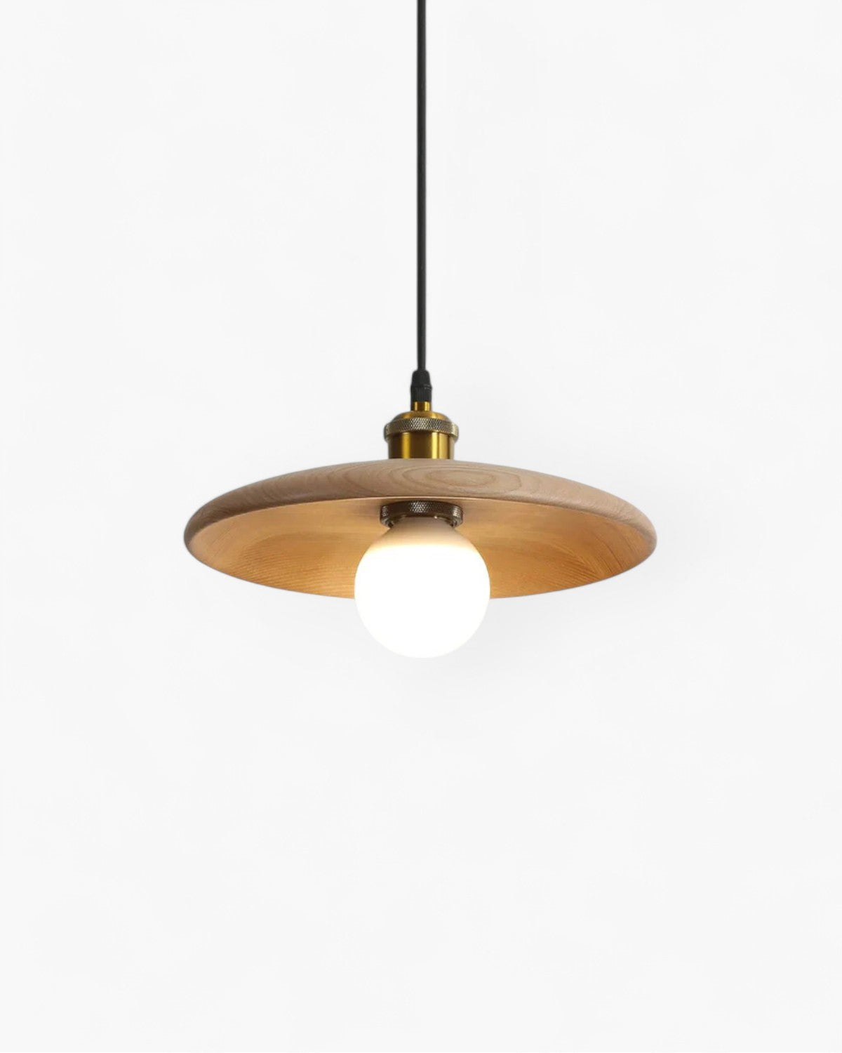 Norumi | Pendant Light with Slim Wooden Shade in Japandi Zen Style | Orntli