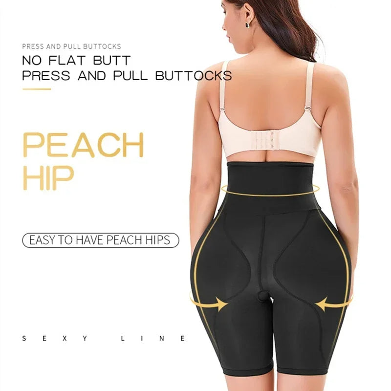NovaCurve Hüftformer mit hoher Taille, gepolstert, Hüftverstärker, Po-Lifter, Bauchweg-Slip