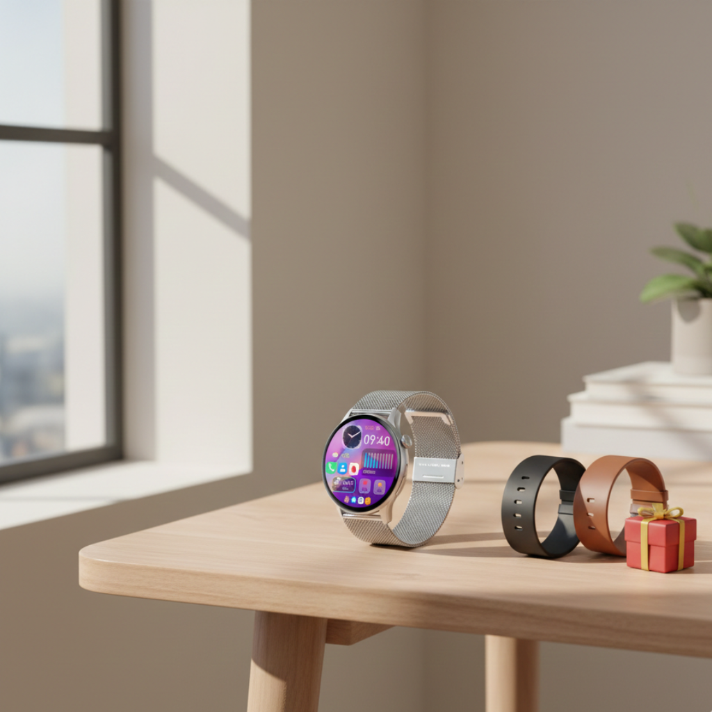 AMOLED Smartwatch For Women With Waterproof Build And Bluetooth Calling