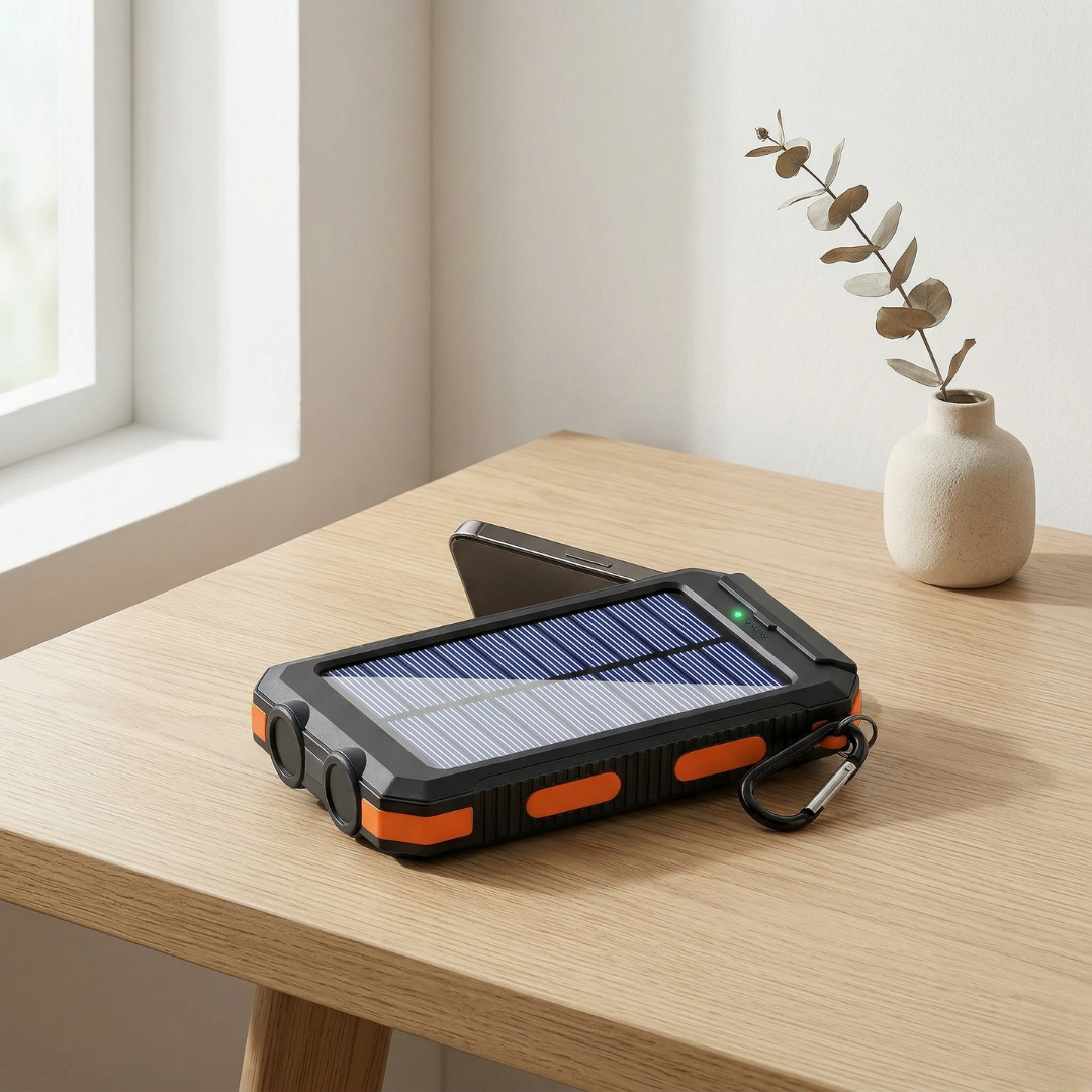 PowerMax 80000mAh Solar Charger Featuring LED Light