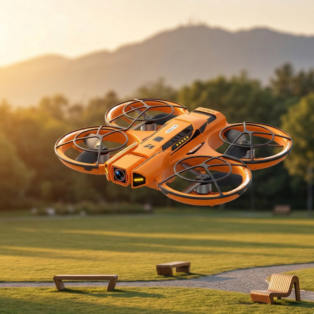 Kompakt drone med 8K-kamera og GPS til luftfotografering