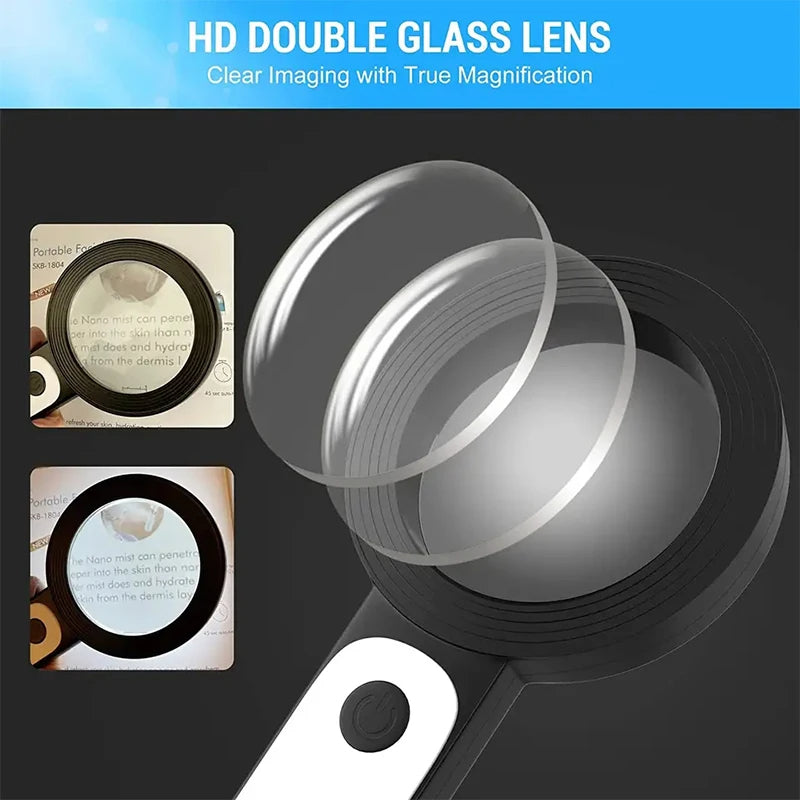 BrightLens 30x forstørrelsesglas til ældre og læsning