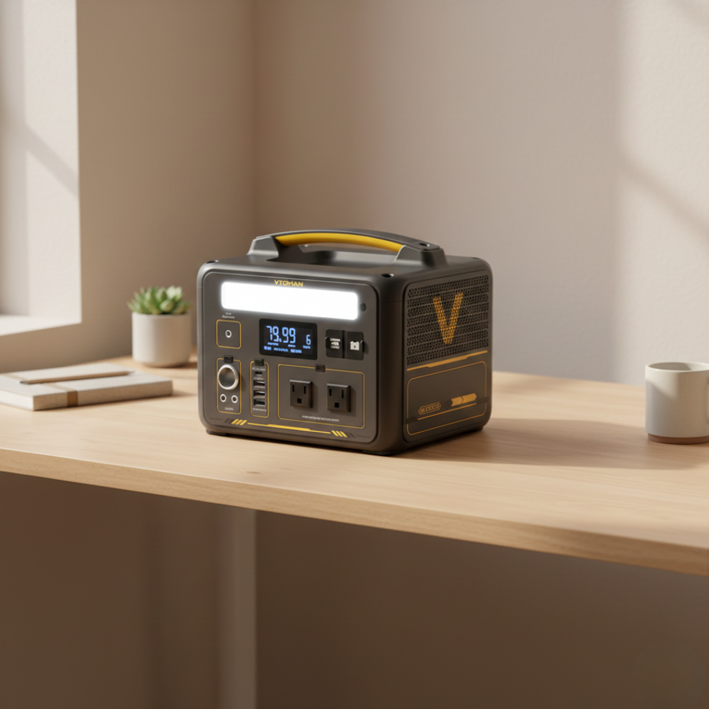 Compact Portable Solar Generator System For Backup Power