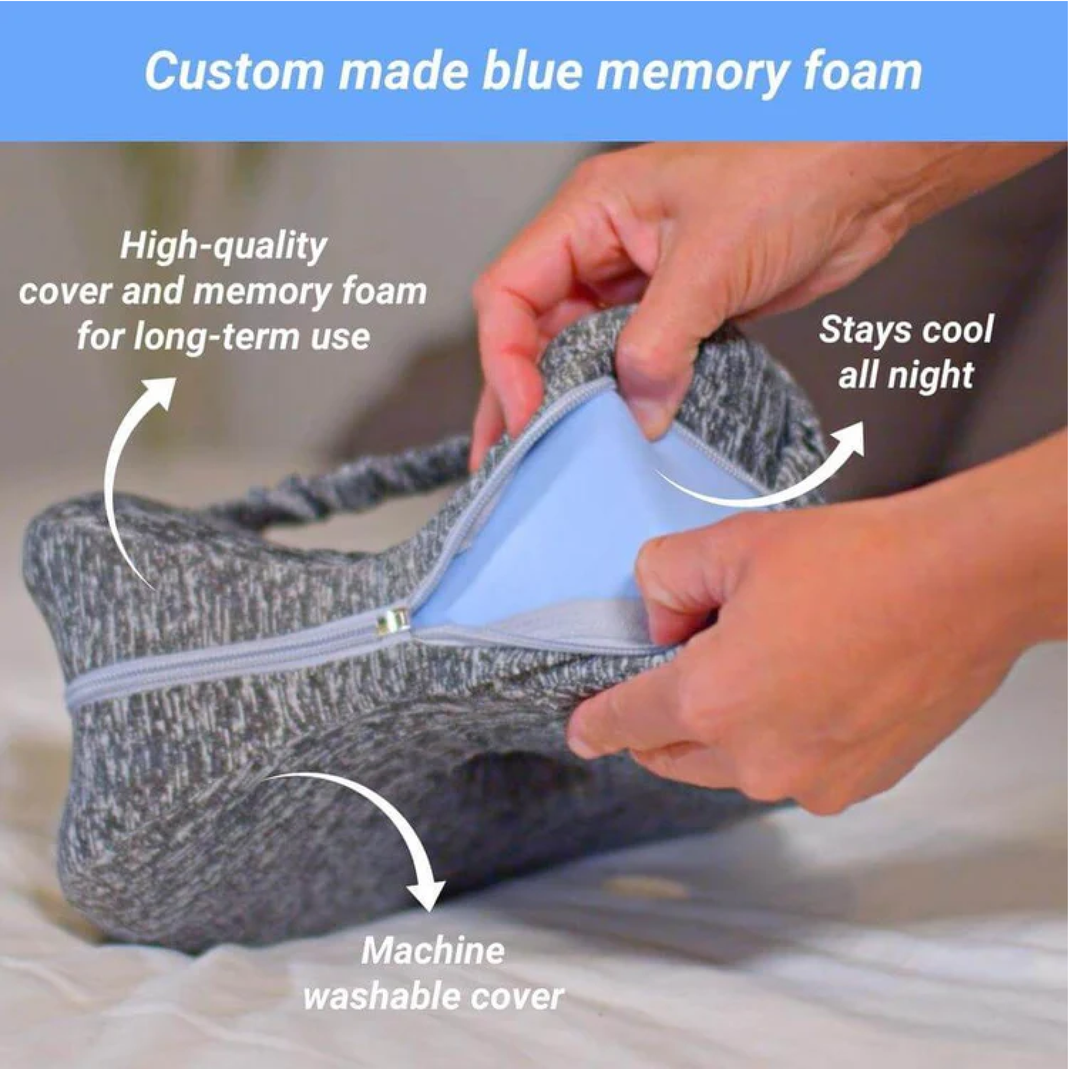 Memory Foam Leg Support Pillow | Orntli