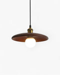Norumi | Pendant Light with Slim Wooden Shade in Japandi Zen Style | Orntli