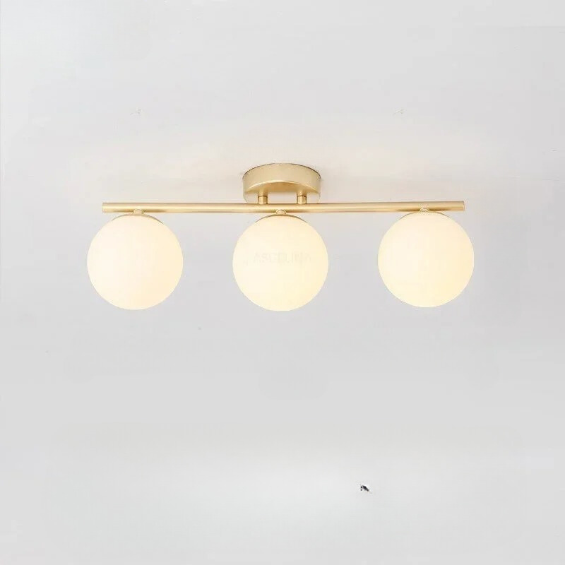 Nordic LED skleněné stropní svítidlo – elegantní bílá koule pro každý prostor